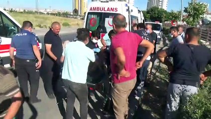 Kanala uçan otomobilde can pazarı