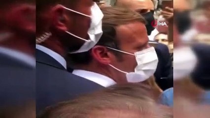 - Lübnanlı kadından Fransa Cumhurbaşkanı Macron'a: 'Parayı yolsuz hükümetimize vermeyin'
