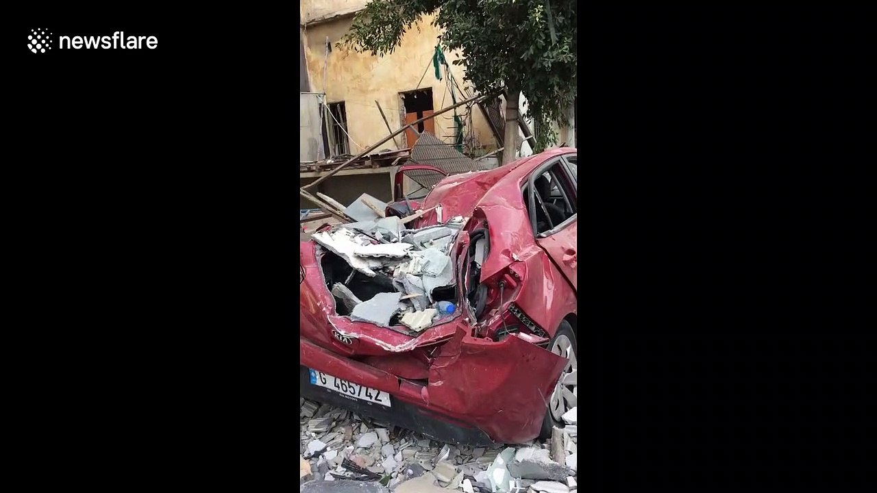 Beirut residents clean up streets and damaged homes after deadly explosion