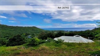 A VENDRE TERRAIN DE 1000M2 A MAHAREPA, MOOREA (VUE MER)