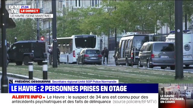 Prise d'otages au Havre: L'individu est entré dans la banque, pas pour la braquer mais pour faire parler de lui (Unité SGP Police)