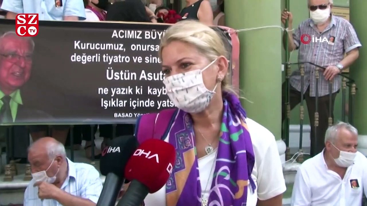 Ünlü tiyatrocu Üstün Asutay son yolculuğuna uğurlandı