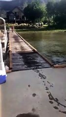 Dad Jumping BMX Bike into Lake Fails