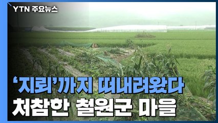 '지뢰'까지 떠내려와...처참한 철원군 피해 마을 / YTN
