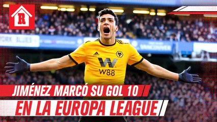 Raúl Jiménez marcó su décimo gol en Europa League ante Olympiacos