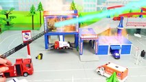 Escavadora, Trator, Carrinho de bombeiros , Caminhões de lixo e carros - Excavator Toys_2