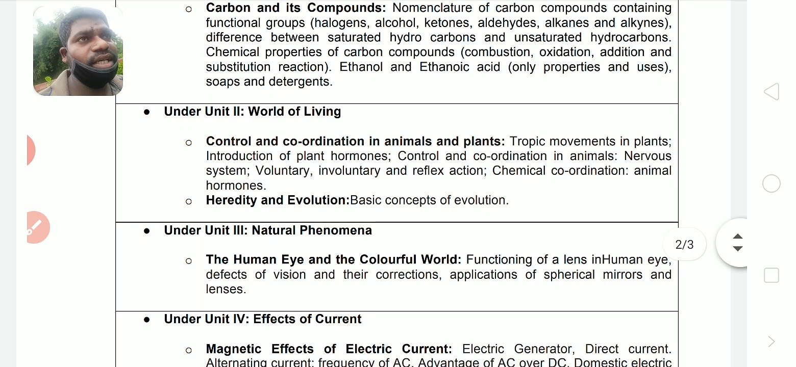 Reduced Syllabus Of Class 10 Science 2020-2021/Chapter Wise deleted portion of class10 Science CBSE