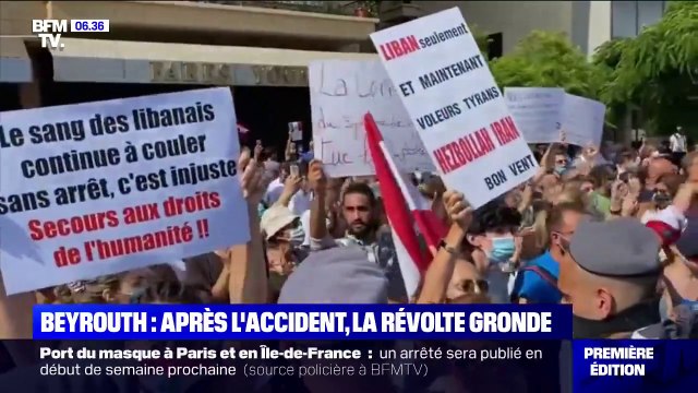 La colère des libanais contre leur gouvernement après les explosions