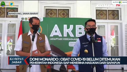 Obat Korona Ditemukan? Ini Jawaban Doni Monardo