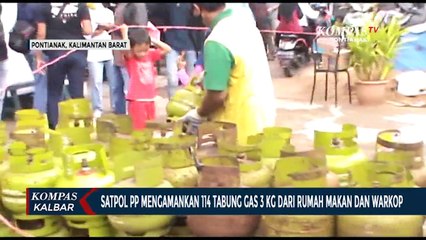 Sebanyak 114 Elpiji 3 Kilogram Diamankan dari Rumah Makan dan Warkop