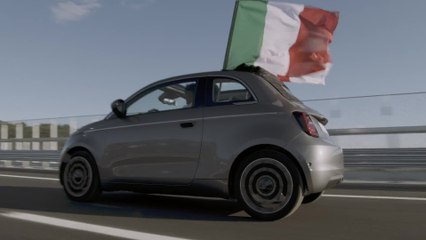 The New Fiat 500 has crossed the new Genoa San Giorgio bridge