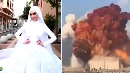 Beirut blast: Bride runs for life during wedding photoshoot