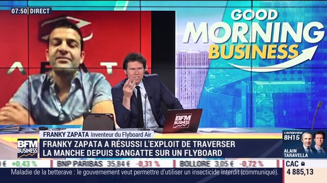 Franky Zapata (Flyboard Air) : Bientôt une voiture volante ? - 07/08