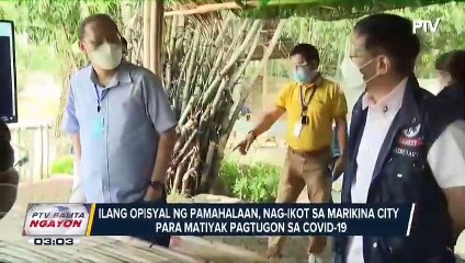 #PTVBalitaNgayon | Ilang opisyal ng pamahalaan, nag-ikot sa Marikina City para matiyak ang pagtugon sa CoVID-19