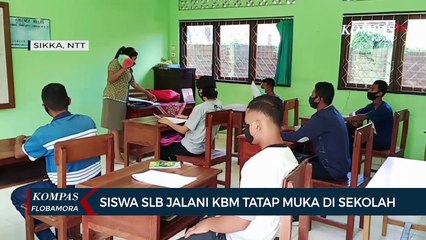 Siswa SLB Tetap Jalani KBM di Sekolah Selama Masa Pandemi Covi-19