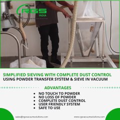 SIMPLIFIED SIEVING WITH COMPLETE DUST CONTROL RGS Vacuum