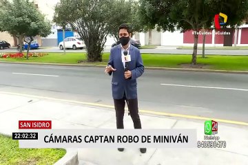 Recuperan miniván que le fue robado a una mujer en San Isidro