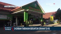 Tabrakan Beruntun, 3 Anggota Polisi dan Sopir Ambulans Terluka