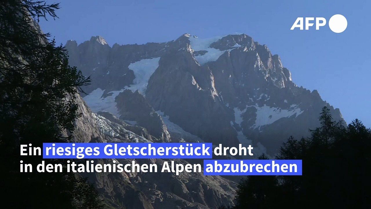 Gletscher am Mont Blanc droht Absturz - Gemeinde evakuiert