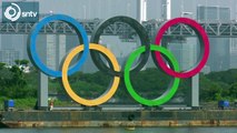 Olympic rings removed from Tokyo Bay