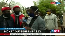 Picke outside Zimbabwean embassy