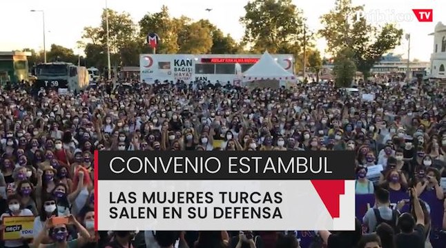 Las mujeres turcas se manifiestan para defender el Convenio de Estambul