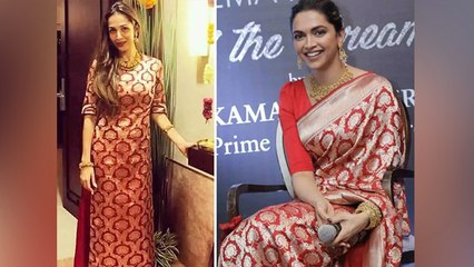Malaika Arora ने Deepika की साड़ी से बना हुआ कुर्ता पहना, ऐसा बोल Troller ने उड़ाया मजाक । Boldsky
