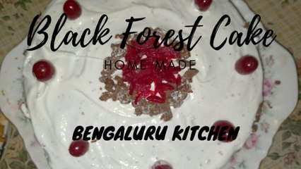 HOW TO MAKE BLACK FOREST CAKE AT HOME.