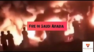 Huge Fire Broke Out At The | Haramian Rail Station | Jeddah Saudi Arabia-Movies Collection's
