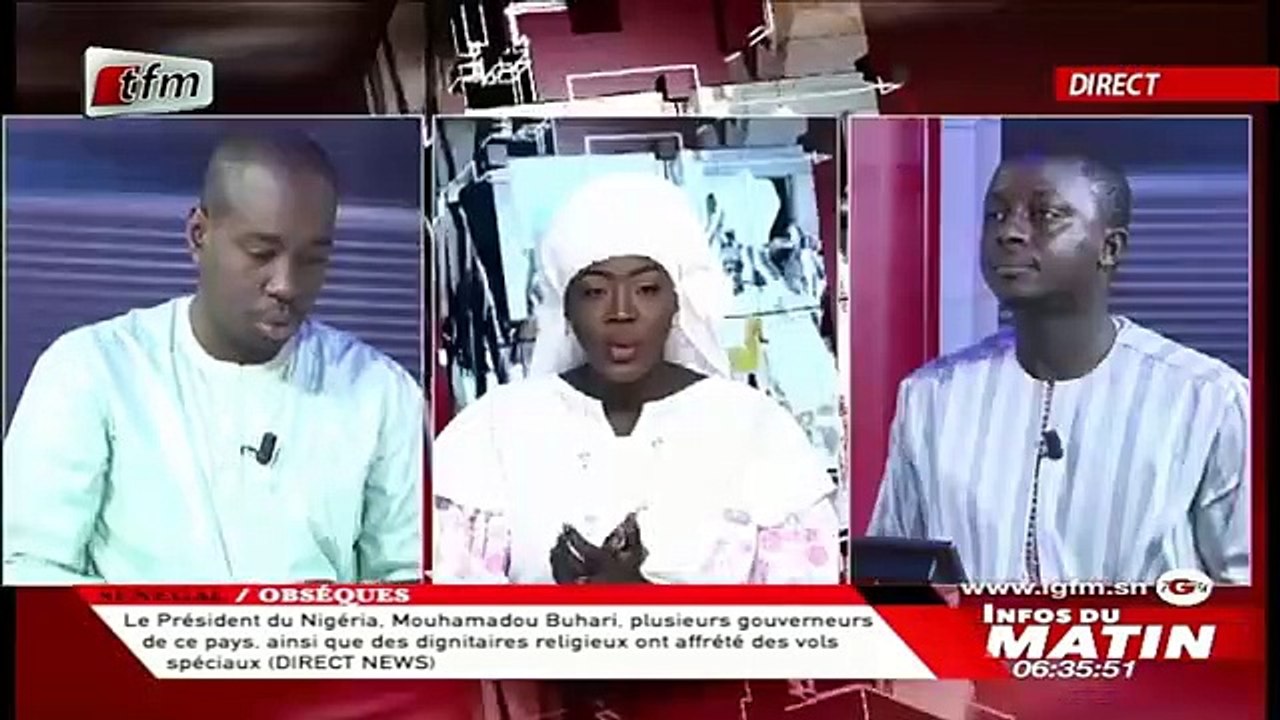 Bulletin d'informations (francais) dans Infos du matin avec CHEIKH TIDIANE DIAHO - 07 Aout 2020