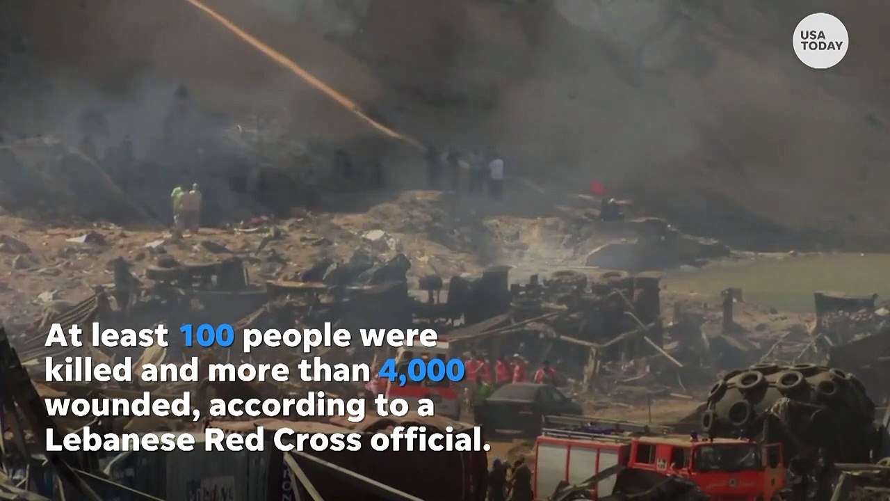 Massive explosion shook Beirut with force of 3.5 magnitude earthquake _ USA TODAY