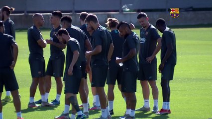 Ligue des champions - Dernier entraînement pour Griezmann et Lenglet avant Naples