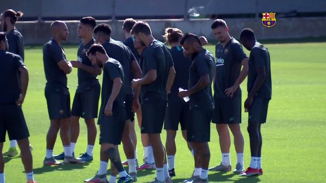 Ligue des champions - Dernier entraînement pour Griezmann et Lenglet avant Naples