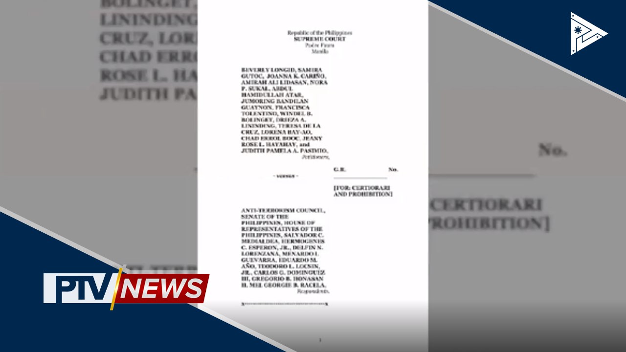 Panibagong petisyon vs Anti-Terrorism Bill, inihain sa SC