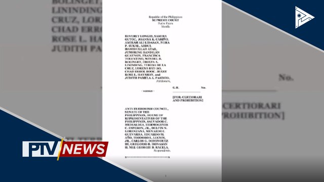 Panibagong petisyon vs Anti-Terrorism Bill, inihain sa SC