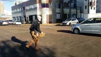 Após se envolver em acidente, motociclista sem habilitação é encaminhado ao Fórum