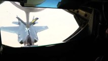 U.S. Air Force KC-135 Stratotanker • Refuels a F-35A Lightning II in Mid Air • July 25, 2020