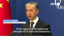 China accuses US of 'political suppression' over TikTok, WeChat ban