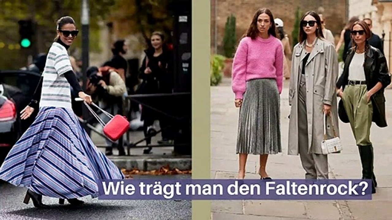 Wie trägt man den Faltenrock?