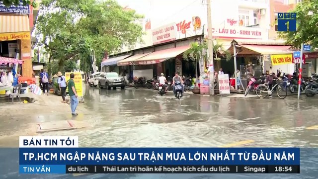 Cuộc sống Sài Gòn đảo lộn sau trận mưa kỷ lục | VTC