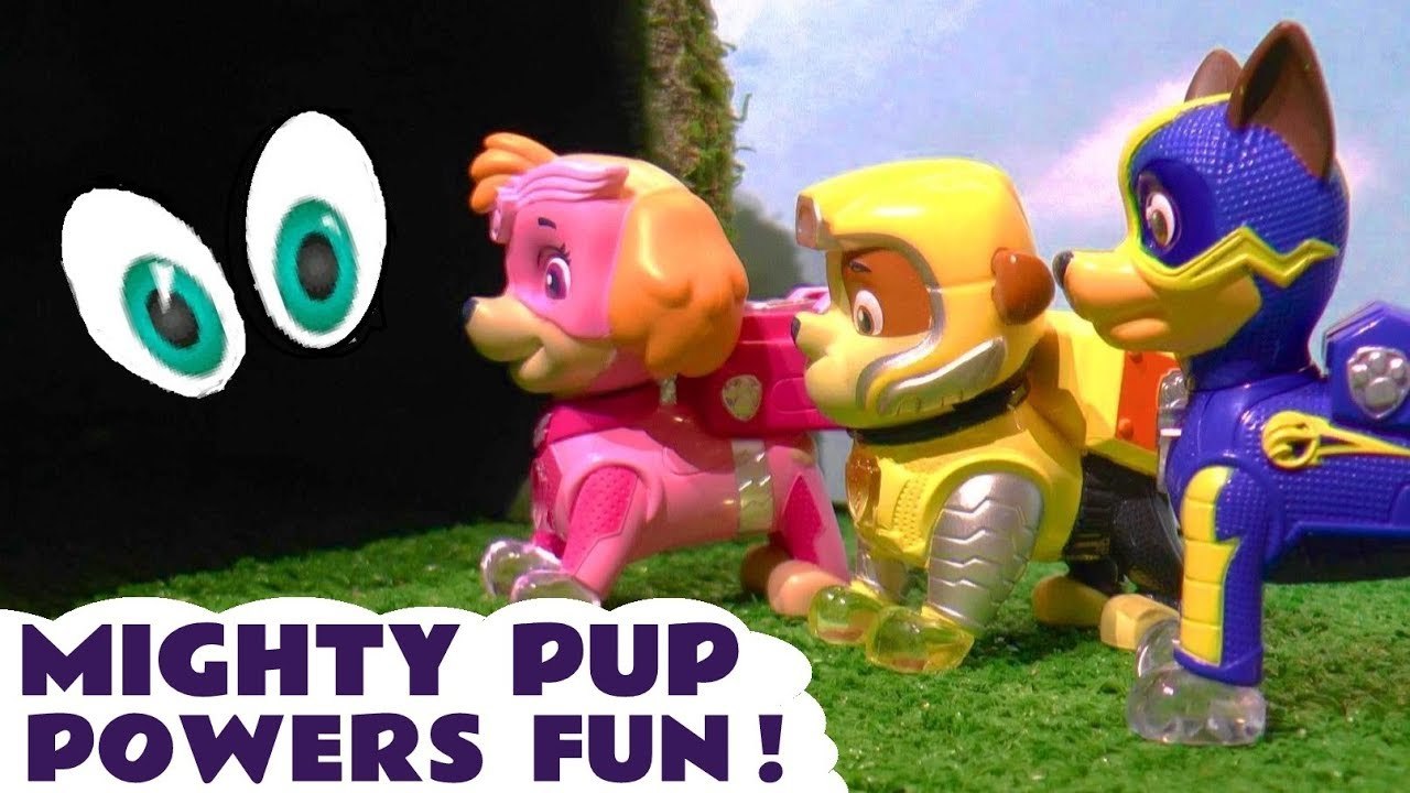 Paw Patrol Mighty Pups Tunnel Monster Mystery with Marvel Avengers Ultron plus DC Comics the Joker and the Funny Funlings in this Family Friendly Full Episode English Toy Story for Kids
