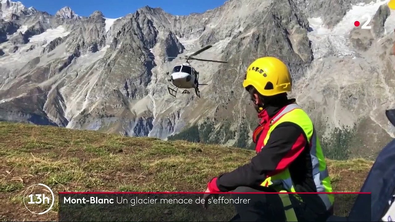 Un glacier menace de s'effondrer dans le massif du Mont-Blanc