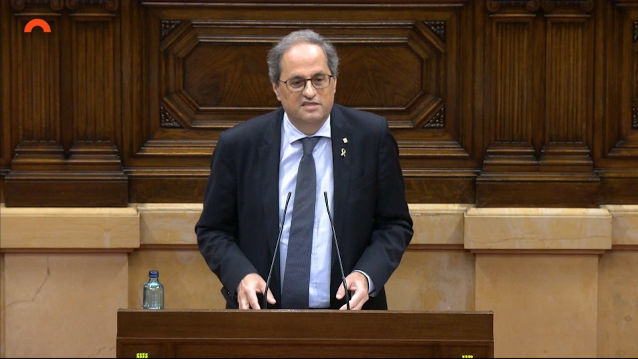 Torra: "Se decidirá entre república catalana o monarquía española"