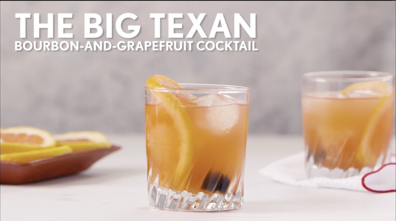 Big Texan Bourbon and Grapefruit Cocktail
