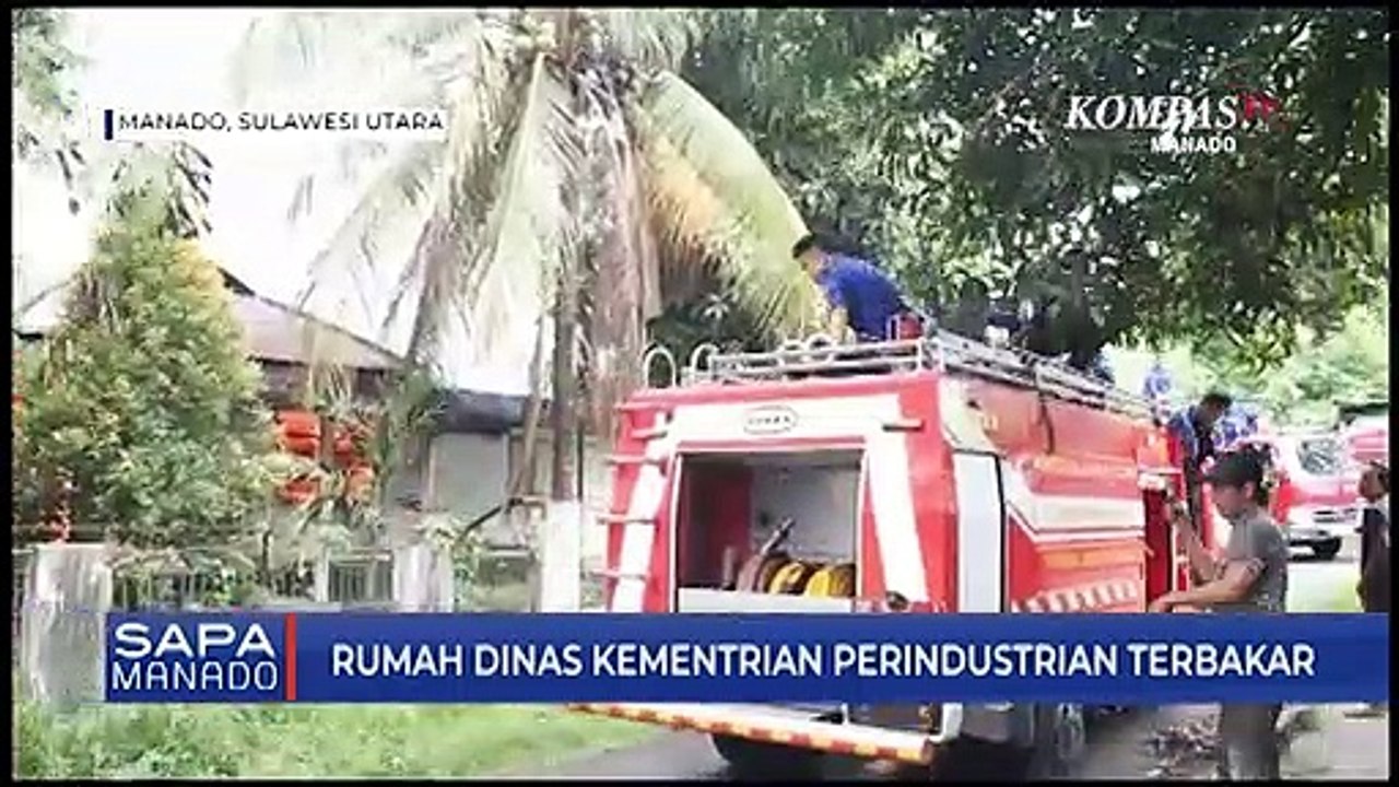 Rumah Dinas Kementrian Perindustrian Hangus terbakar