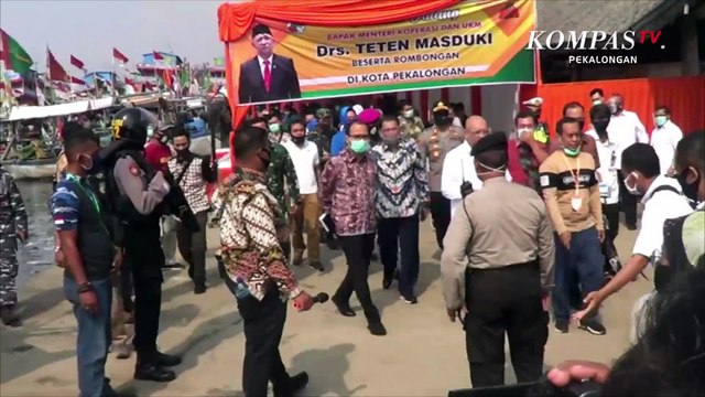 Kunker di Kota Pekalongan, Menkop UKM Teten Masduki Janji Bantu Nelayan