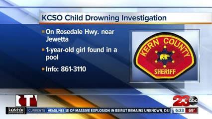 Child drowning investigation