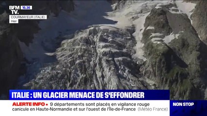 Italie: une partie du glacier de Planpincieux menace de se détacher