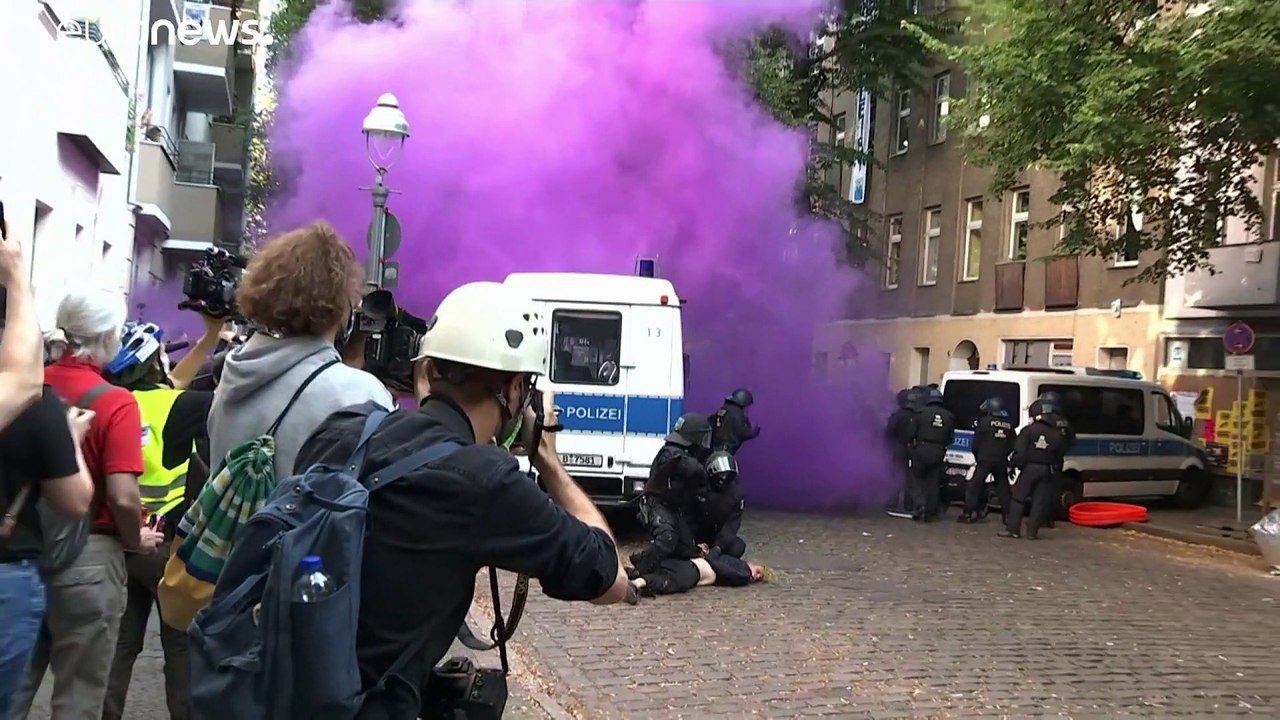 Столкновения между полицией и леворадикальными группировками в Берлине