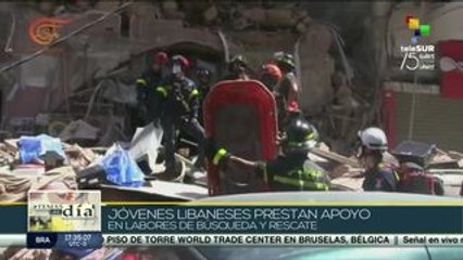 Jóvenes libaneses protagonizan labores de búsqueda en Beirut